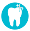 Sparkling tooth icon